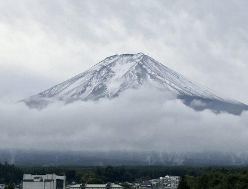 游日注意富士山现初冠雪史上第4晚比平均晚21天