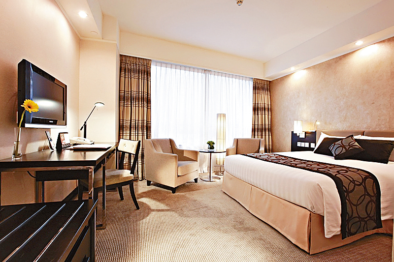 ●六国酒店客房雅致舒适。