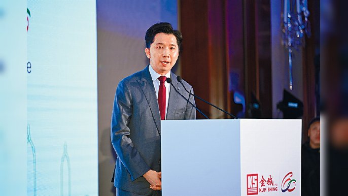 ■金城营造集团行政总裁王绍恒太平绅士致辞。
